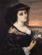 Gustave Courbet Portrait of Laure Borreau oil on canvas